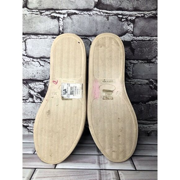 Barney’s New York Red Velvet Suede Slip On Casual Sneakers Shoes Women 36EU/6M U - Picture 8 of 16